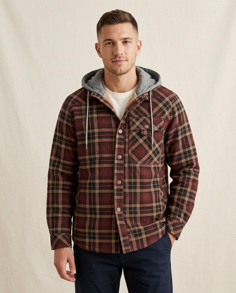 Lands Mode - Sobid | Gefütterte Karierte Jacke Herren