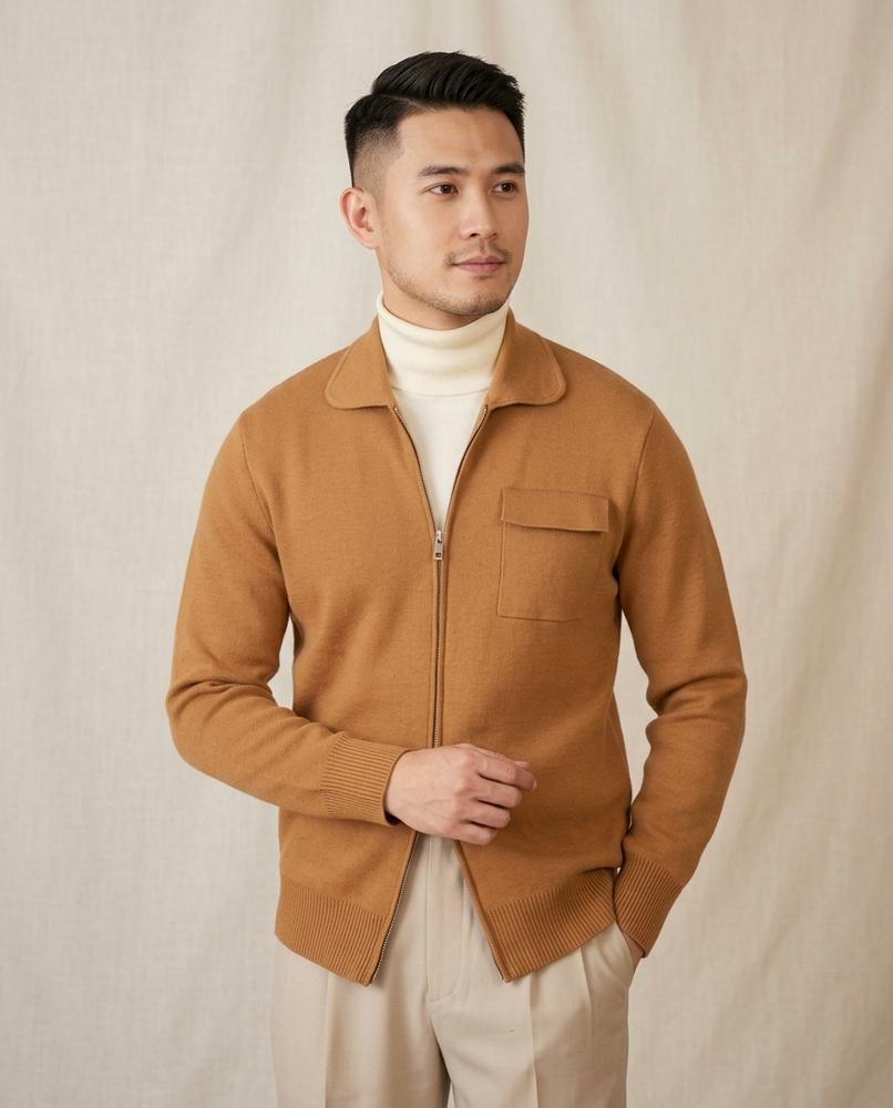 Beanland - Tesak | Gestrickt Gekragt Strickjacke Herren