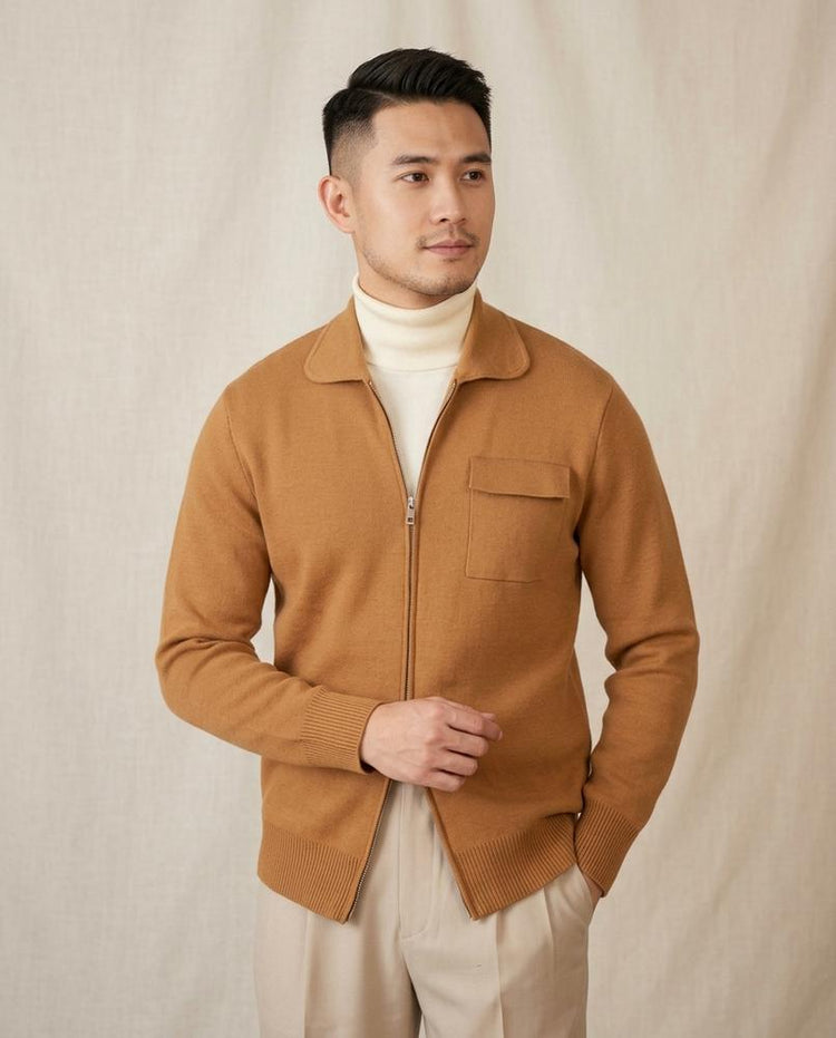 Beanland - Tesak | Gestrickt Gekragt Strickjacke Herren