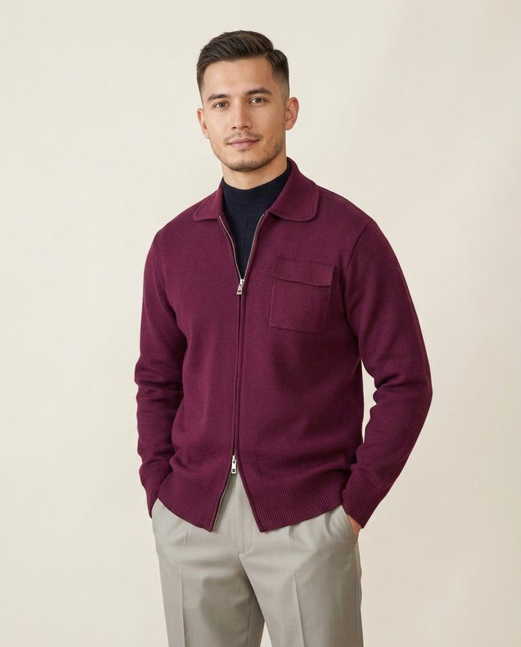 Beanland - Tesak | Gestrickt Gekragt Strickjacke Herren