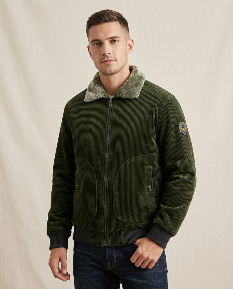 Lands Mode - Eelun | Gefütterte Gerippte Jacke Herren