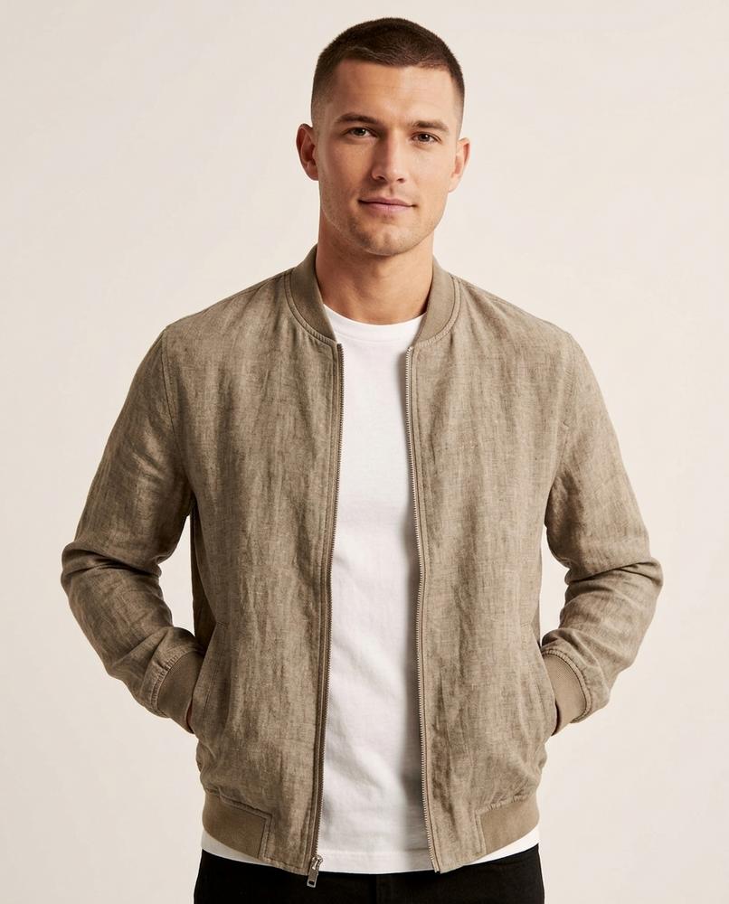 Beanland - Zimim | Strukturiert Kragenlos Jacke Herren