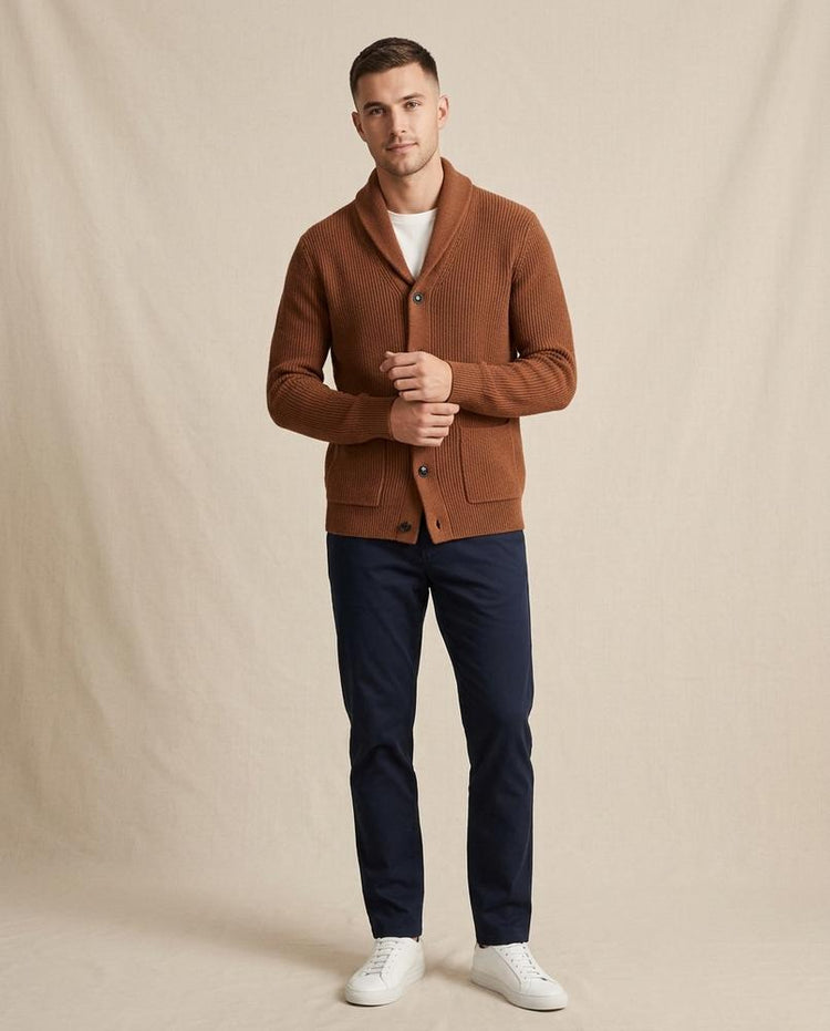 Beanland - Revan | Schalkragen Geknöpft Cardigan Herren