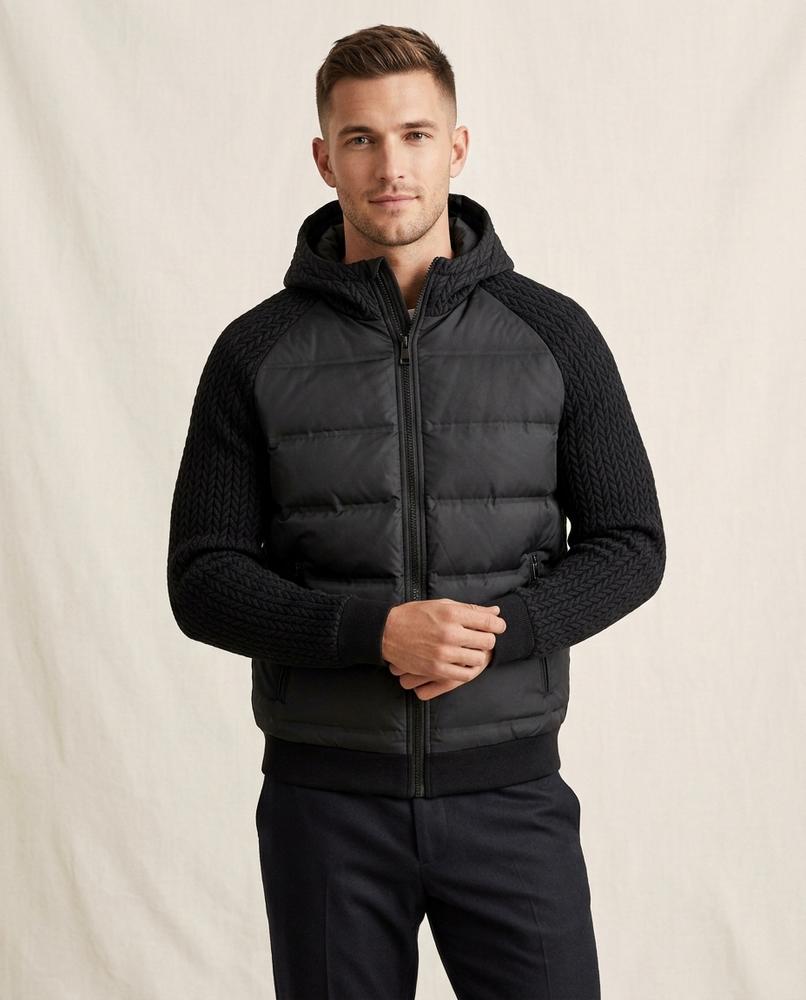 Lands Mode - Yupus | Wattiert Strukturiert Jacke Herren