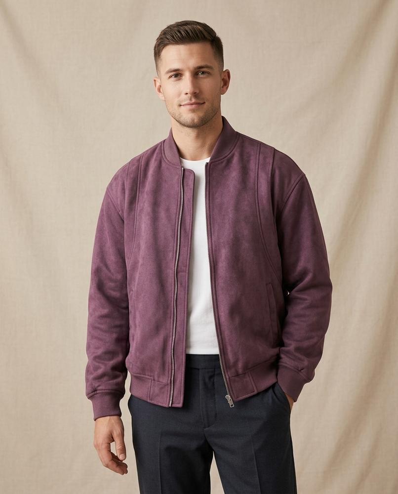 Lands Mode - Nugas | Gefütterte Wildleder Jacke Herren