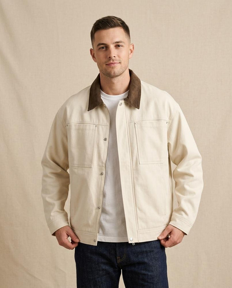Beanland - Aegad | Geknöpfte Canvas Jacke Herren
