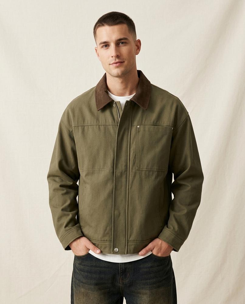 Beanland - Aegad | Geknöpfte Canvas Jacke Herren