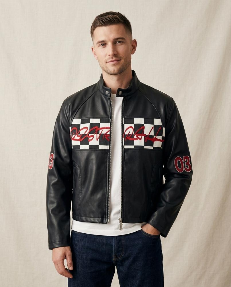 Lands Mode - Renov | Bestickte Kurzgeschnittene Jacke Unisex