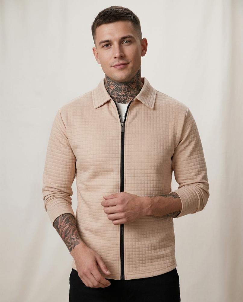 Beanland - Nupak | Strukturiert Langärmlig Jacke Herren