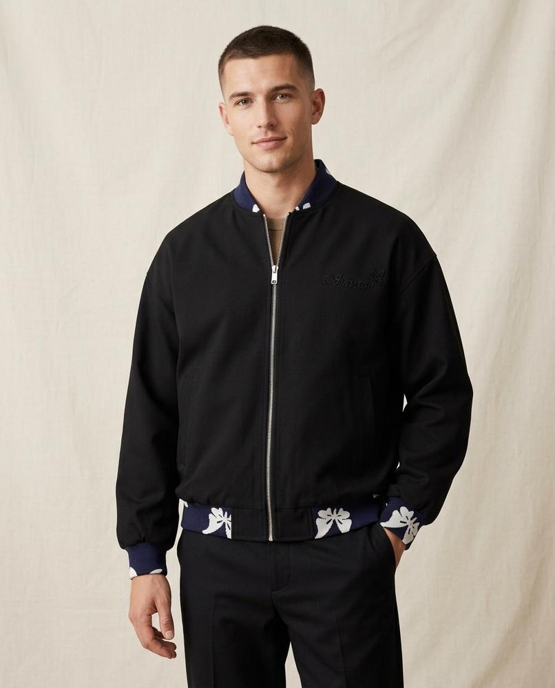 Lands Mode - Cukiv | Bestickt Geblümt Jacke Unisex