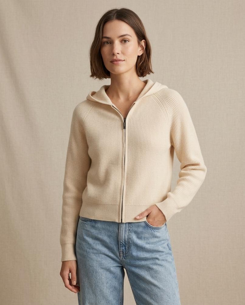 Lands Mode - Muvet | Gerippt Gestrickt Hoodie Unisex