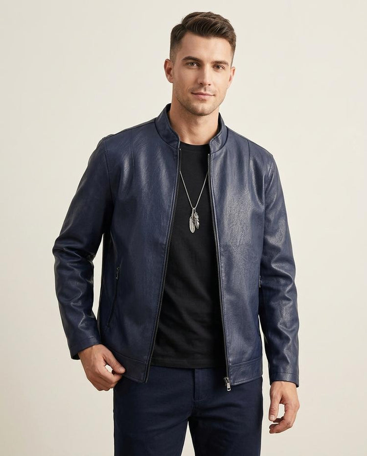 Beanland - Zutat | Kurze Kunstlederne Jacke Herren