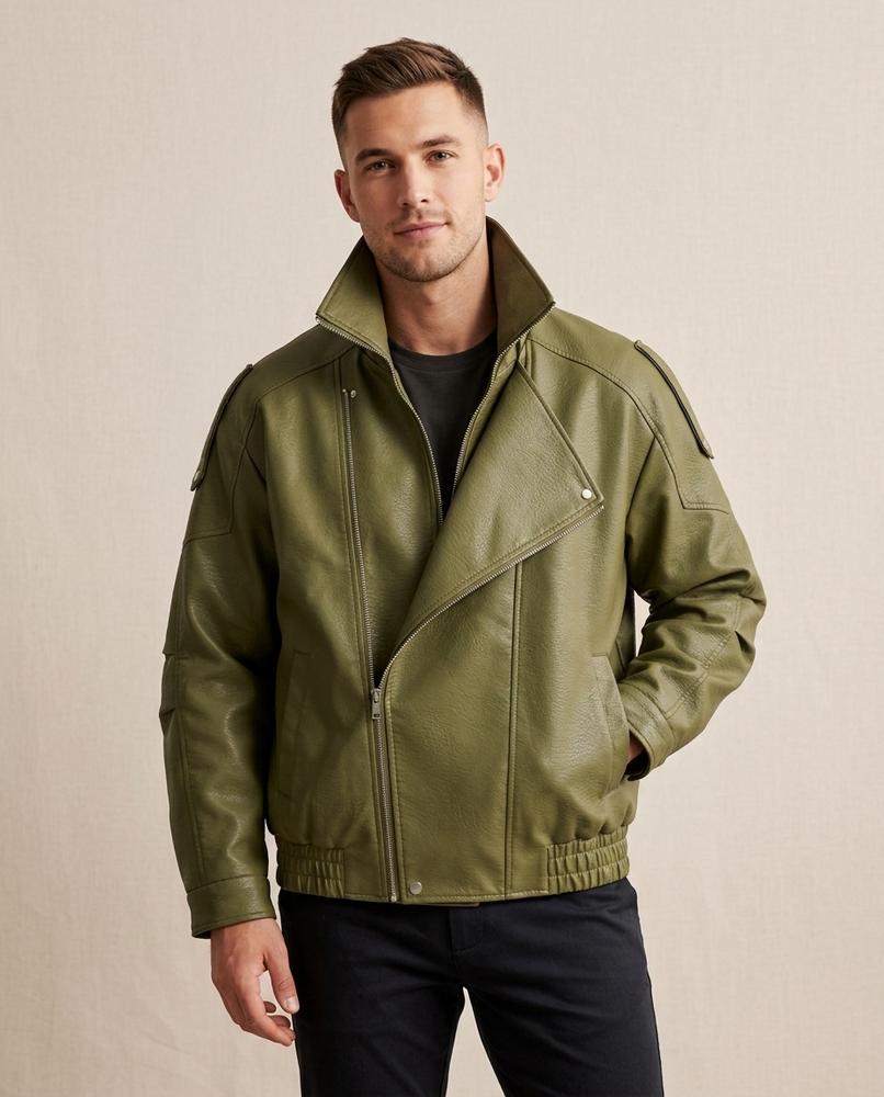 Lands Mode - Luwom | Gefütterte Asymmetrische Jacke Unisex