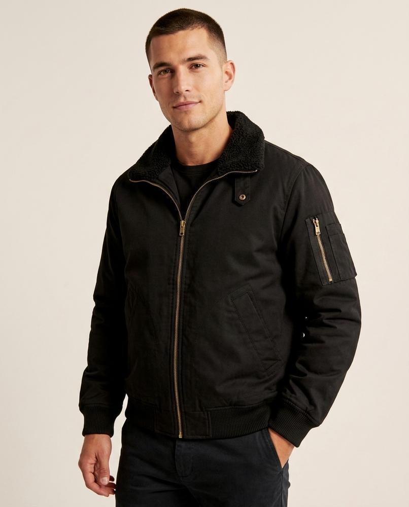 Lands Mode - Magar | Gefütterte Bomber Jacke Herren