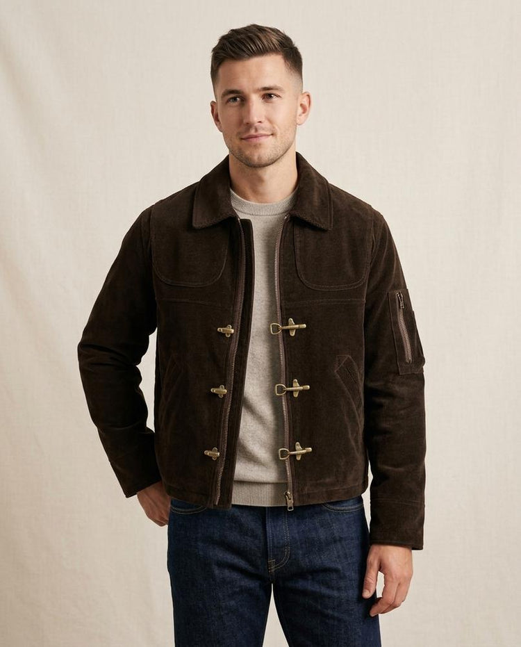 Beanland - Cipiv | Knebelverschluss Strukturierte Jacke Unisex