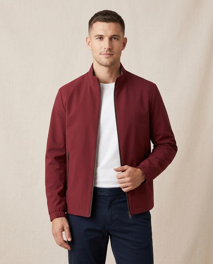 Lands Mode - Kuzil | Gefütterte Glatte Jacke Herren