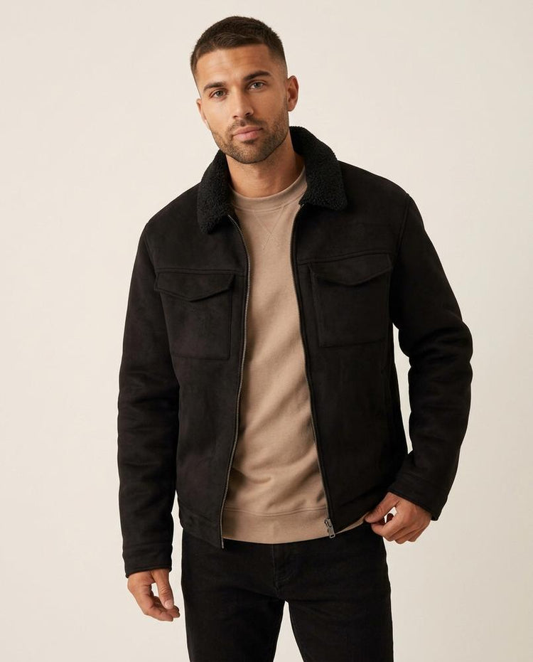 Beanland - Tavok | Teddykragen Velours Jacke Herren