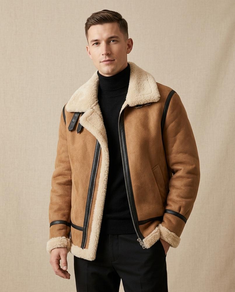 Lands Mode - Nawuv | Gefütterte Asymmetrische Jacke Herren