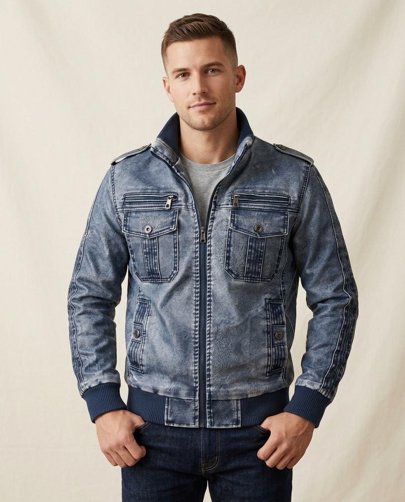 Lands Mode - Limon | Gefütterte Gewaschene Jacke Herren