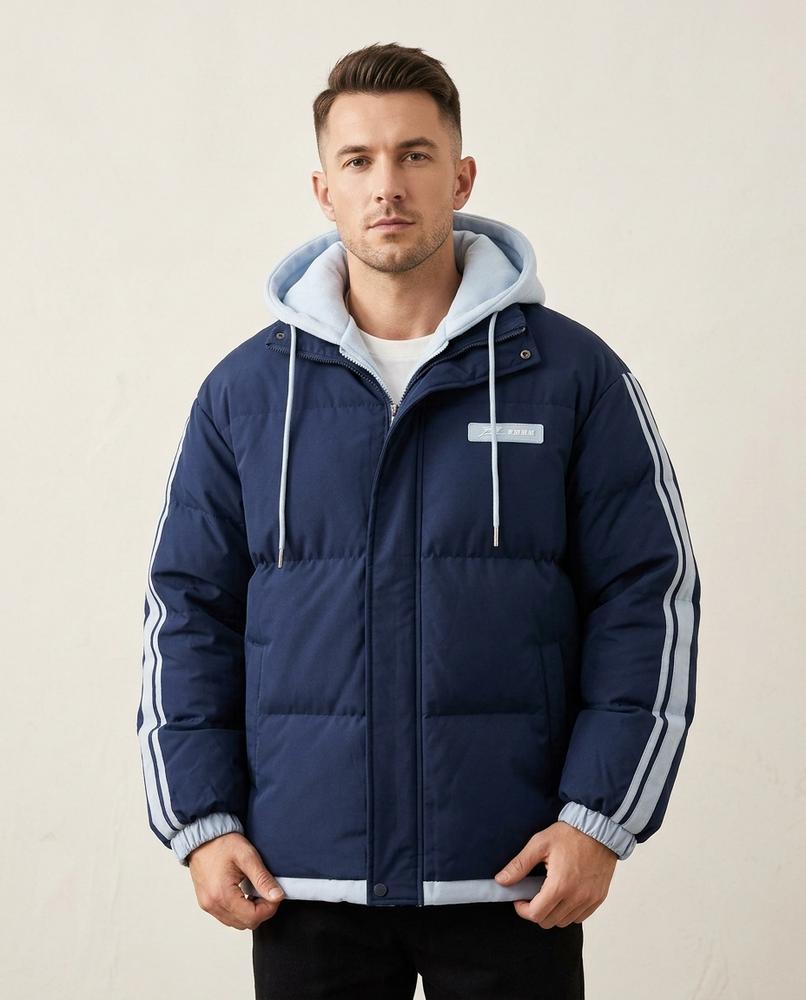 Lands Mode - Nehas | Wattiert Gestreift Jacke Herren