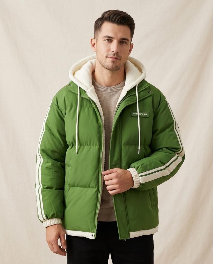 Lands Mode - Nehas | Wattiert Gestreift Jacke Herren