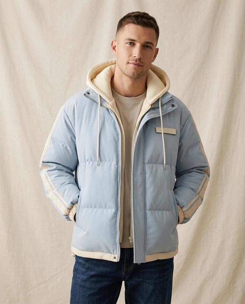 Beanland - Nehas | Wattiert Gestreift Jacke Herren