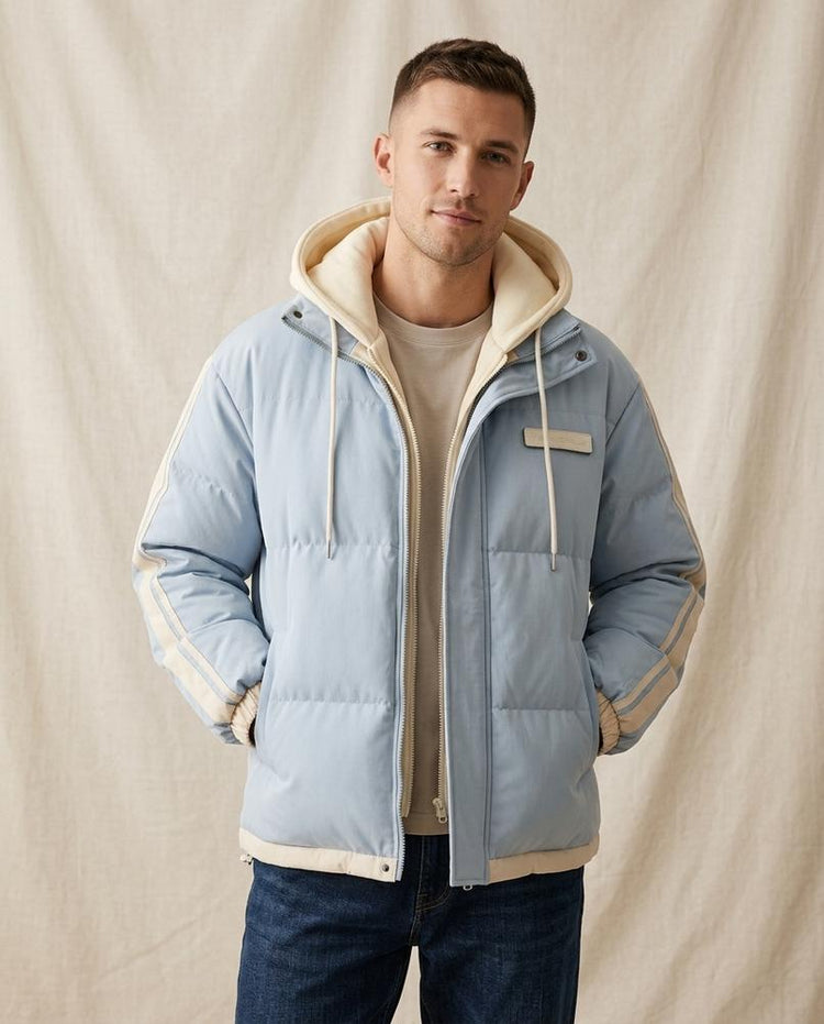 Beanland - Nehas | Wattiert Gestreift Jacke Herren