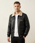 Lands Mode - Mikot | Gefüttert Kunstleder Jacke Herren