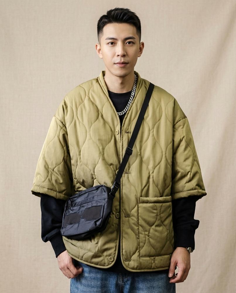 Lands Mode - Camad | Gesteppt Kurzärmelig Jacke Herren