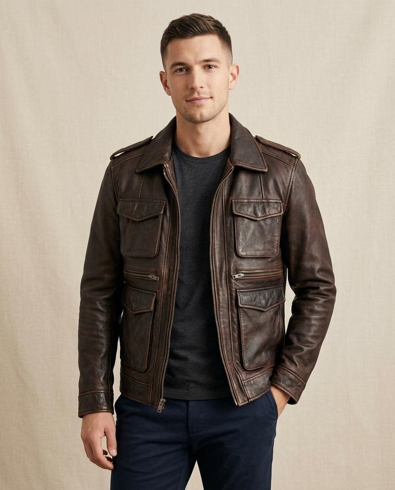 Lands Mode - Nulid | Gefüttert Genarbt Jacke Herren