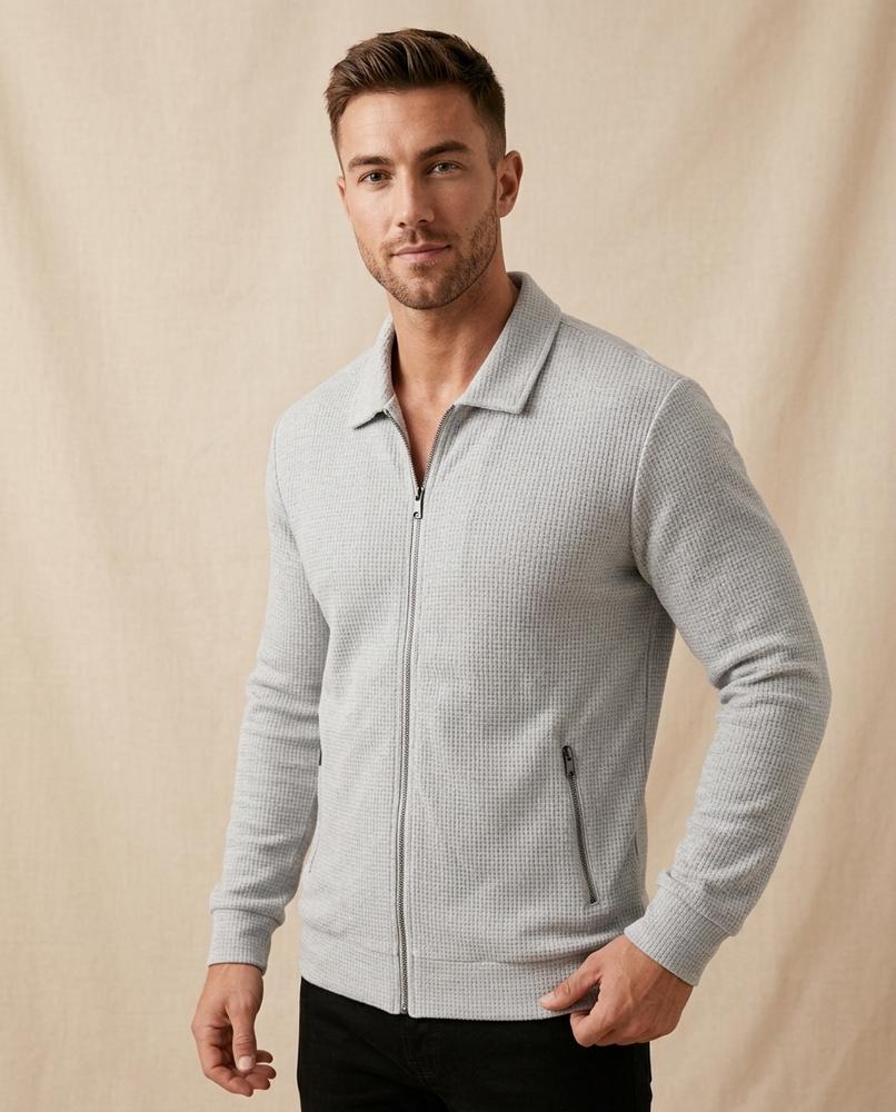 Lands Mode - Mirar | Strukturierte Strick Jacke Herren