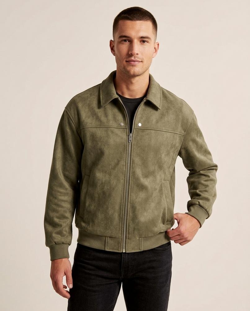 Lands Mode - Vorid | Kunstlederne Weit Geschnittene Jacke Herren