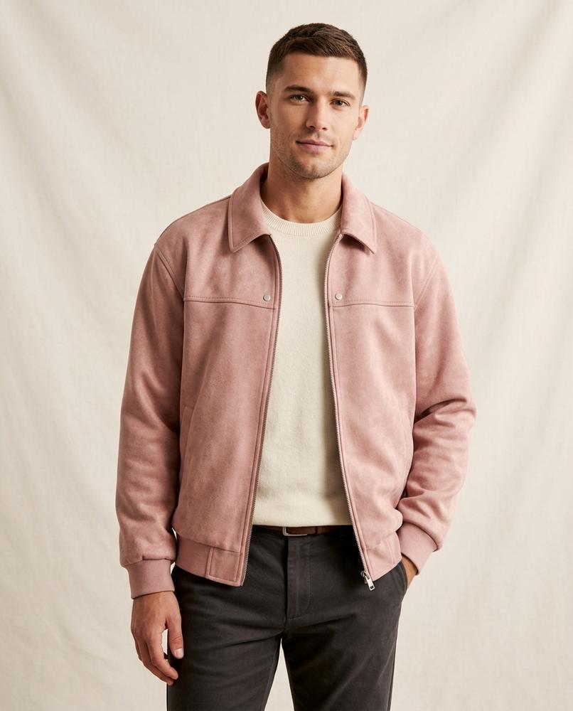 Lands Mode - Vorid | Kunstlederne Weit Geschnittene Jacke Herren