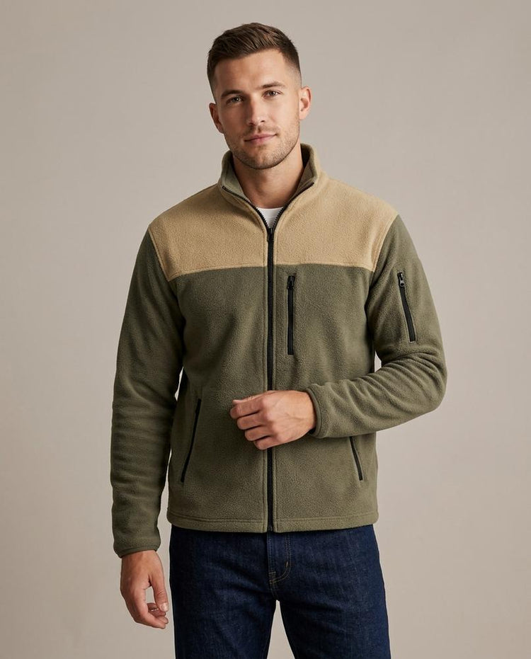 Beanland - Vozul | Zweifarbige Fleeceartige Jacke Herren