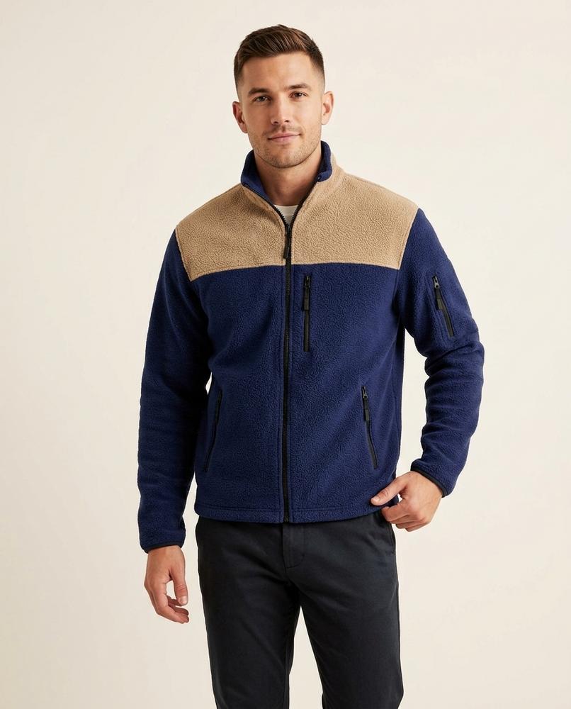 Beanland - Vozul | Zweifarbige Fleeceartige Jacke Herren