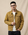 Lands Mode - Vaved | Geknöpfte Denim Jacke Herren