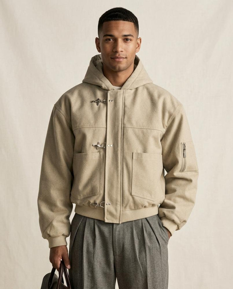 Beanland - Muhim | Geknebelte Kurze Jacke Herren