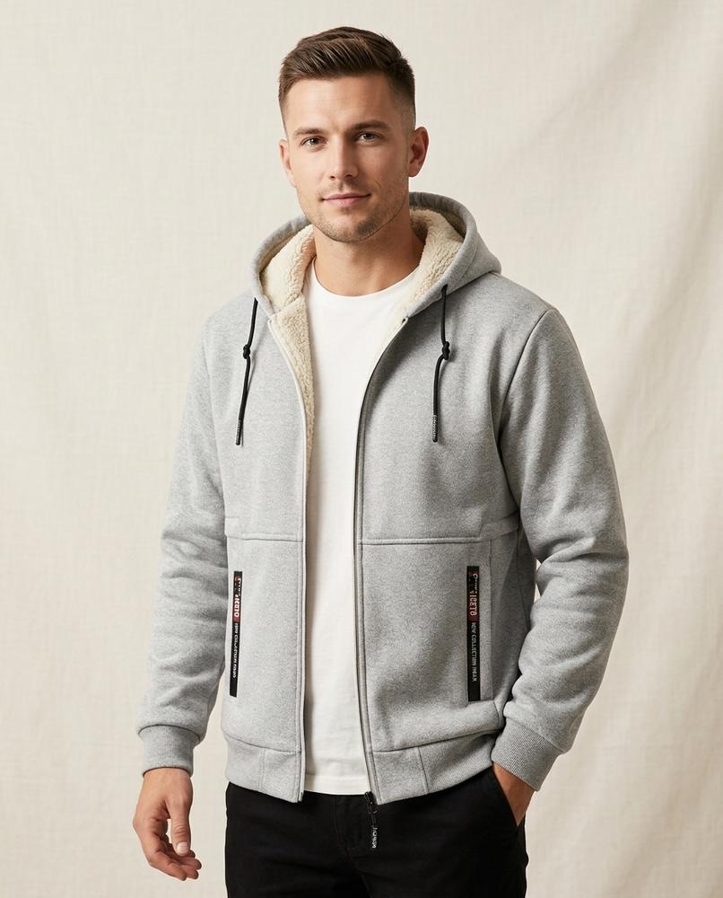 Lands Mode - Daror | Gefütterte Sweat Jacke Herren