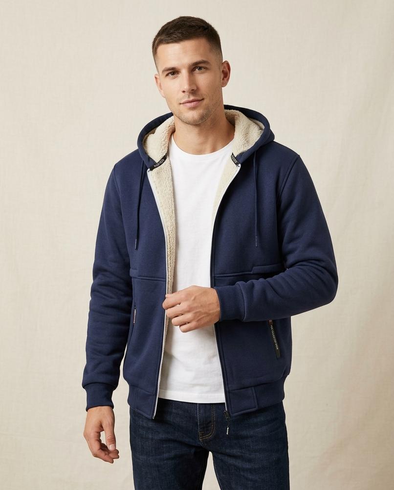 Lands Mode - Daror | Gefütterte Sweat Jacke Herren