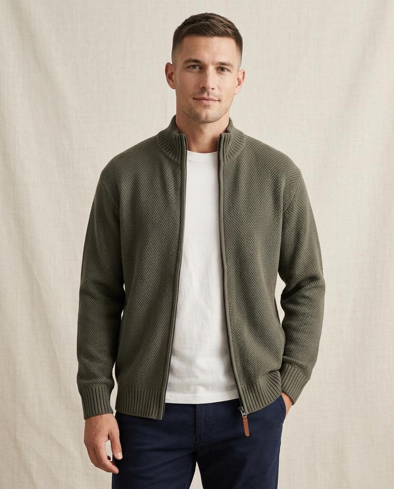 Beanland - Divam | Strukturiert Gestrickt Strickjacke Herren