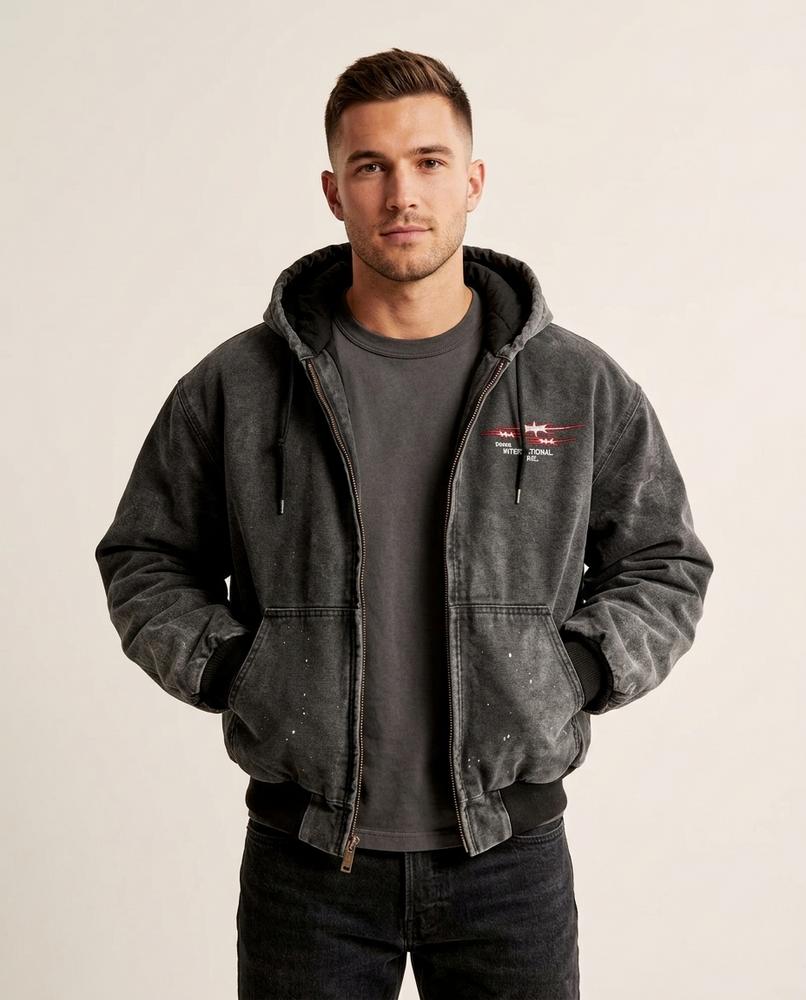 Lands Mode - Vogum | Gewaschen Gefüttert Jacke Unisex