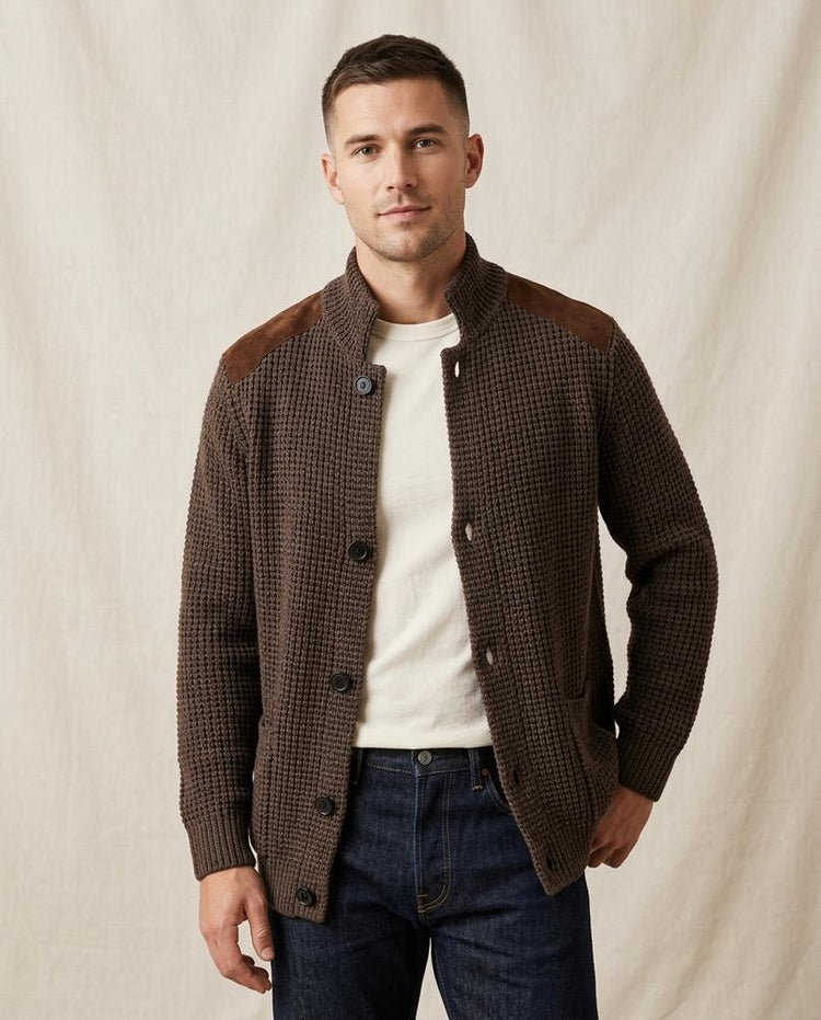 Beanland - Kidin | Strukturierter Langärmliger Cardigan Herren