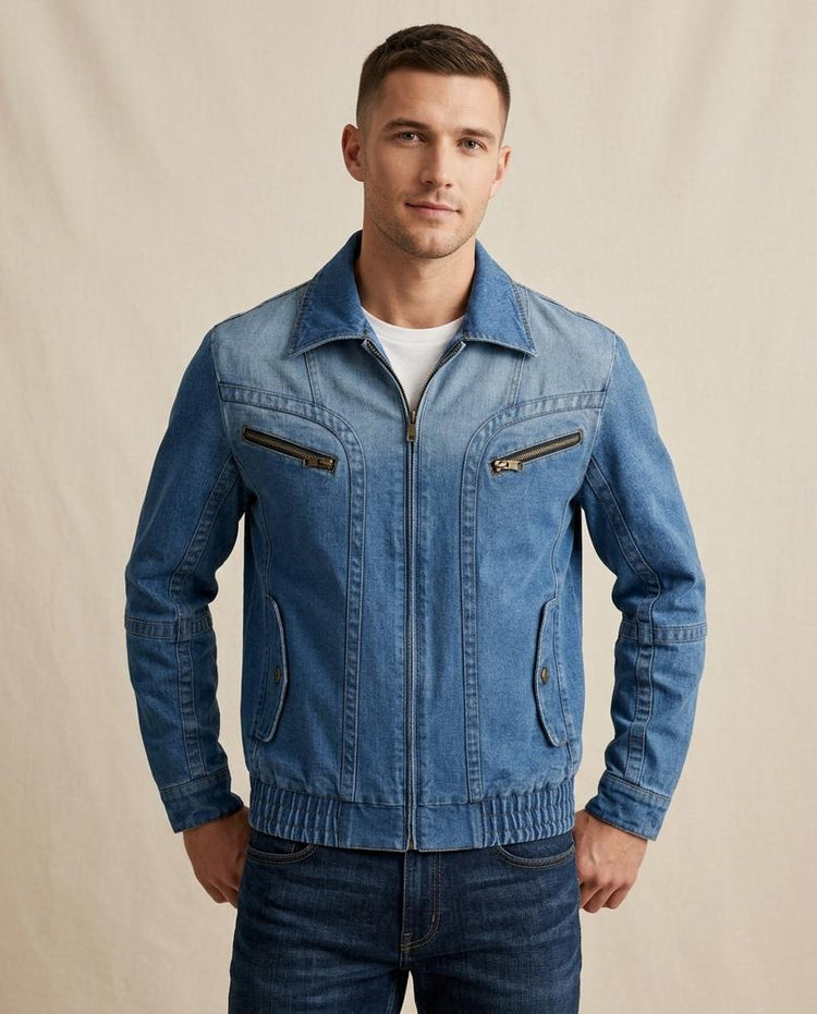 Beanland - Kakum | Gefütterte Denim Jacke Herren