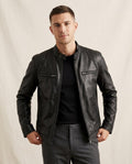 Lands Mode - Nalus | Taillierte Lederoptik Jacke Herren