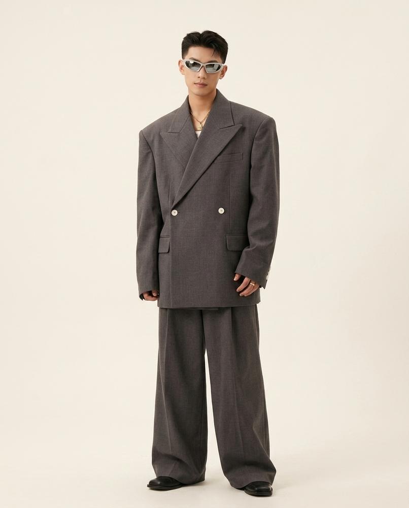 Beanland - Mawan | Oversized Zweireihiger Anzug Unisex