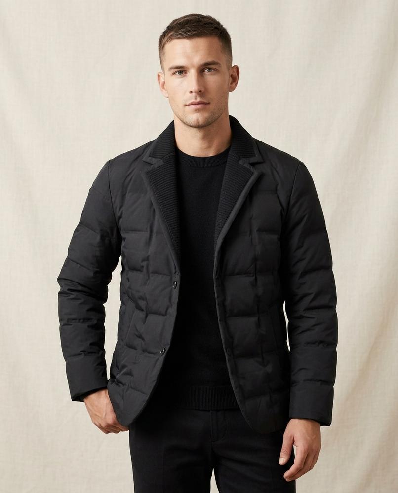 Lands Mode - Cotet | Gesteppt Knöpfbar Jacke Herren