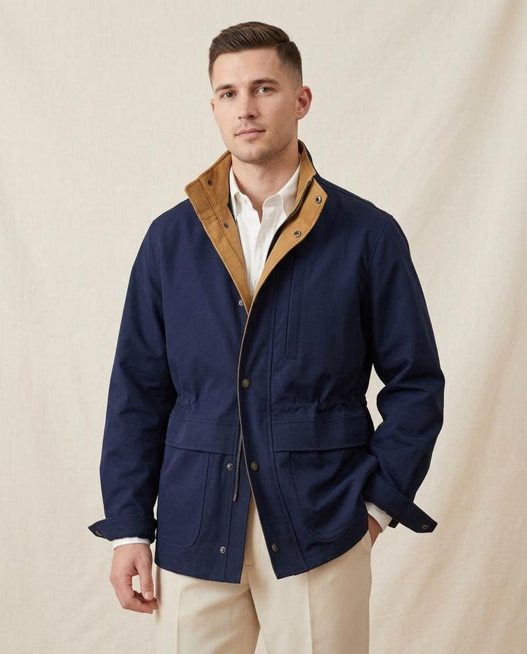 Beanland - Lunot | Stehkragen Druckknopf Jacke Herren