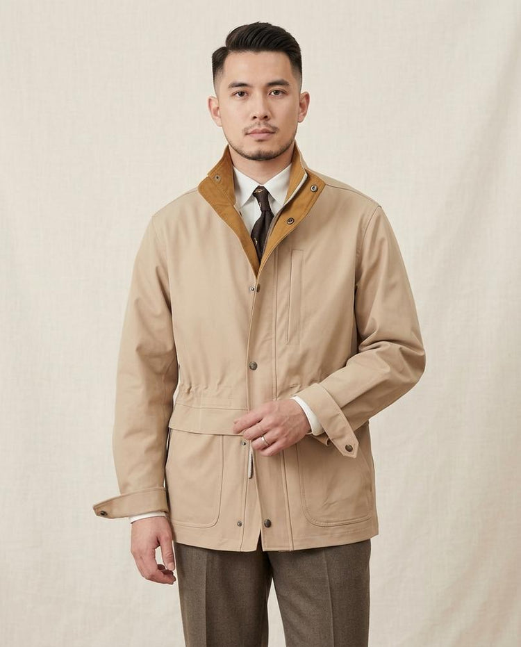 Beanland - Lunot | Stehkragen Druckknopf Jacke Herren