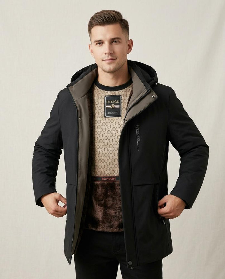 Beanland - Sidet | Gefütterter Winter Mantel Herren