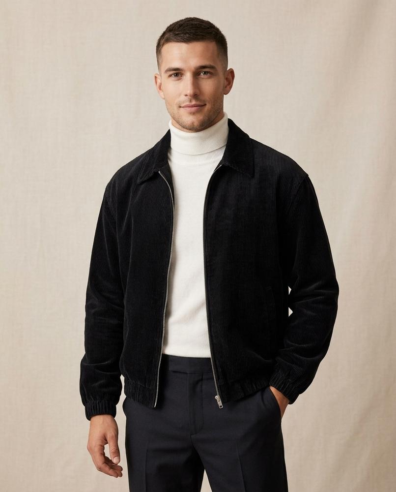 Lands Mode - Valol | Cord Reißverschluss Jacke Herren